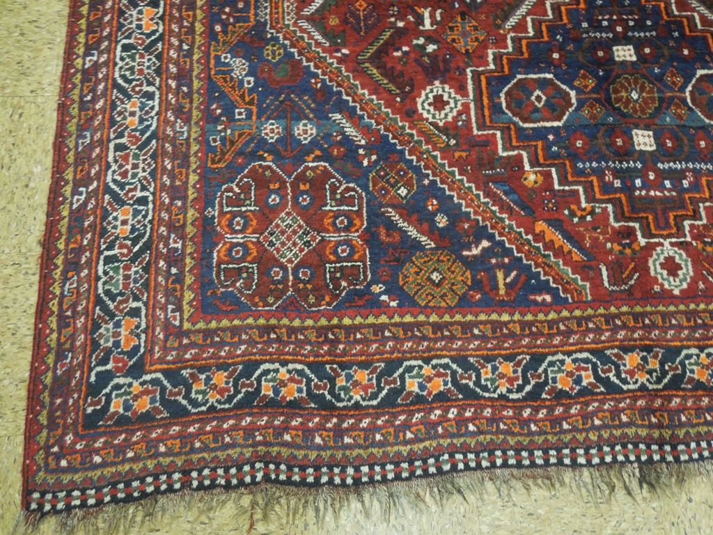 7.2 X 10.0 Ethnic Persian Tribal Shiraz Qashqai Rug Wool On Wool #PIX-23880