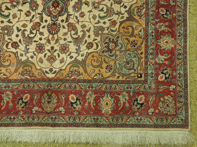 6.6 x 9.10 Genuine Quality Persian Tabriz Rug Handmade Iran Wool Silk #PIX-17667