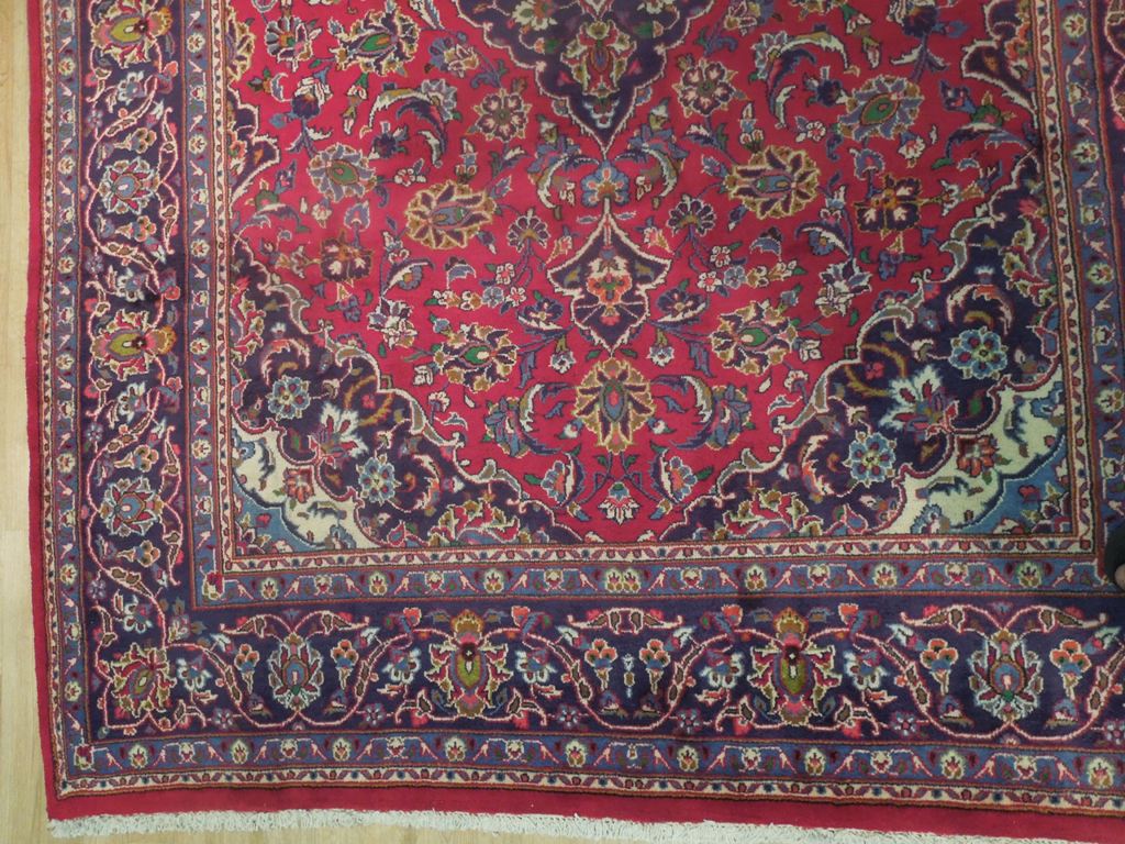 6.9 x 9.9 Semi Antique Traditional Persian handmade Classic Kashan Rug #B-72159