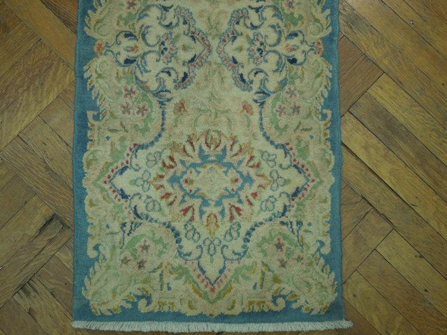 1.9 x 10.8 Narrow Runner Semi-Antique Persian Kerman  #PIX-16996