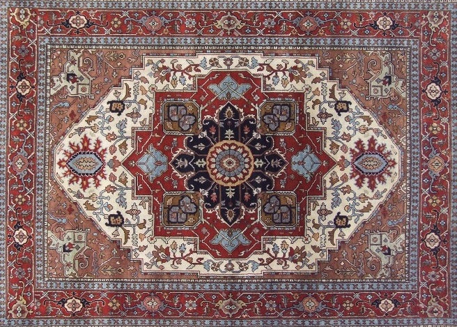 8.8 x 12 New Hand-Knotted Serapi Rug #B-75724