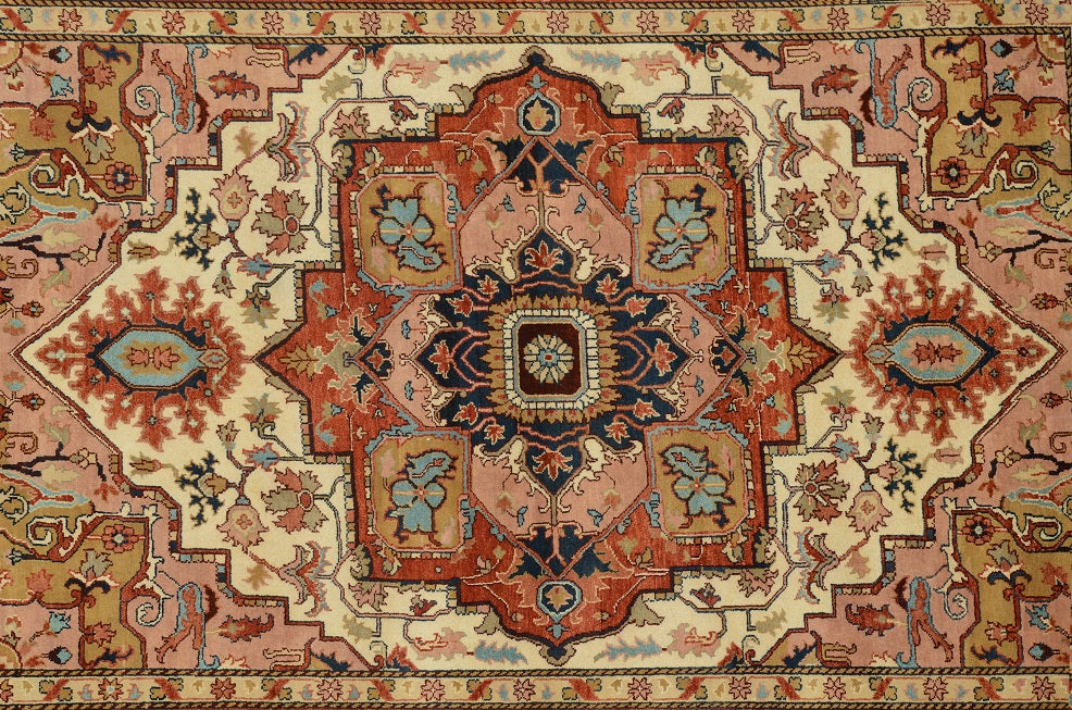 10 x 14 New Heriz Serapi Hand-Knotted Rug Finer Wool #B-79339