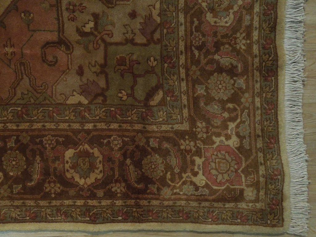 8.2 x 10.3 Authentic Persian Heriz Rug DENSE QUALITY #PIX-18193