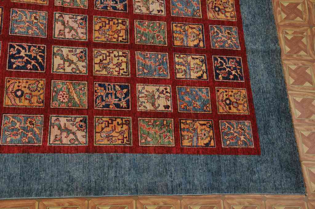 6.3 x 9.5 New Handmade Chechen Kazak Rug Bakhtiar Garden Pattern #PIX-24997