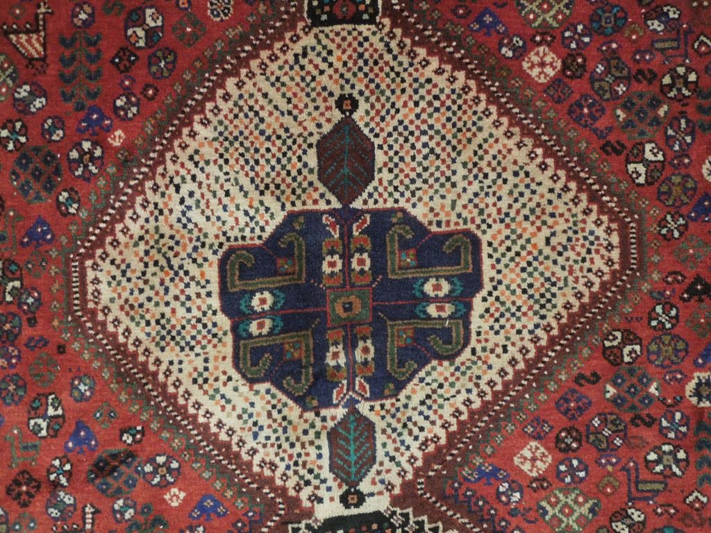 6 x 10 Semi-Antique Tribal Persian SHIRAZ Rug #PIX-19864