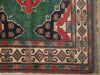 Load image into Gallery viewer, 6 x 7 Green Hand-Knotted Kazak Afghan Rug Wool on Wool #PIX-19256