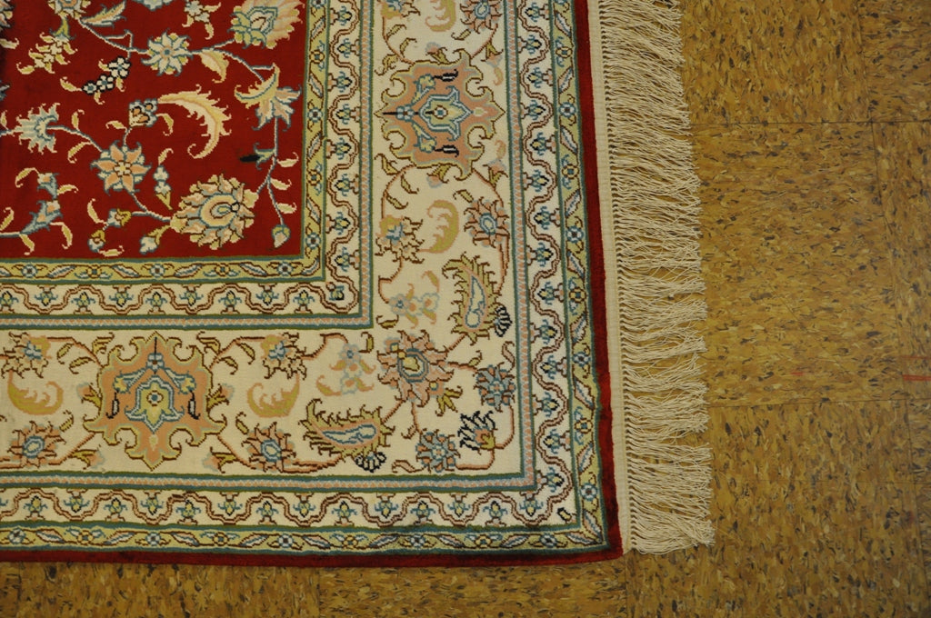 6 x 9 Traditional Silk Rug Hand-Knotted #PIX-27582