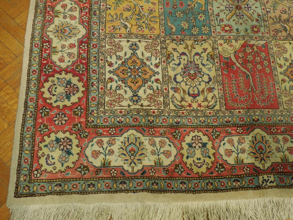 7.4 x 10.2 Persian Handmade Wool Tabriz Garden Bakhtiar Rug  #PIX-25667