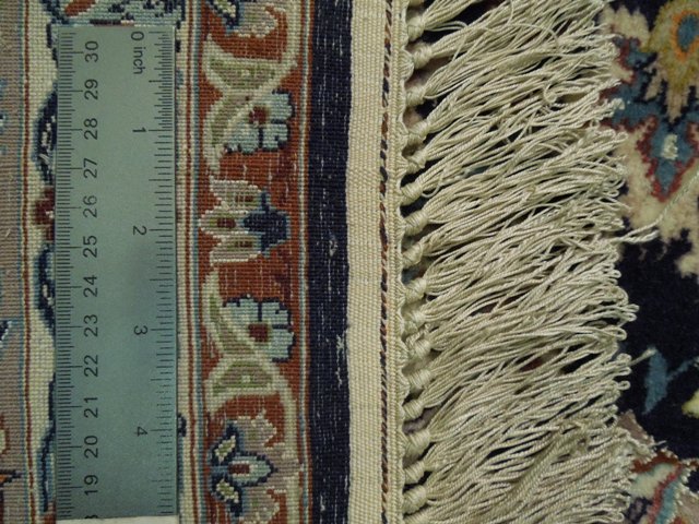 5.2 x 7.9 Authentic Persian Esfahan Rug Wool and Silk #PIX-16693