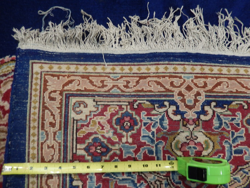 8.2 x 11.4 Authentic Persian Kerman Rug Classic Royal Blue #PIX-23418