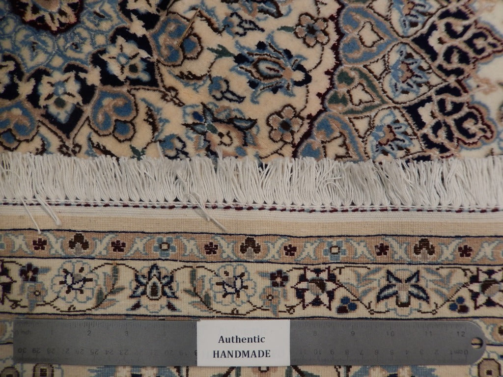 6.9 x 10 Signed Habibian Super Fine Persian Nain Rug 6 LA 500 KPSI Wool and Silk Handmade Iran #PIX-22003