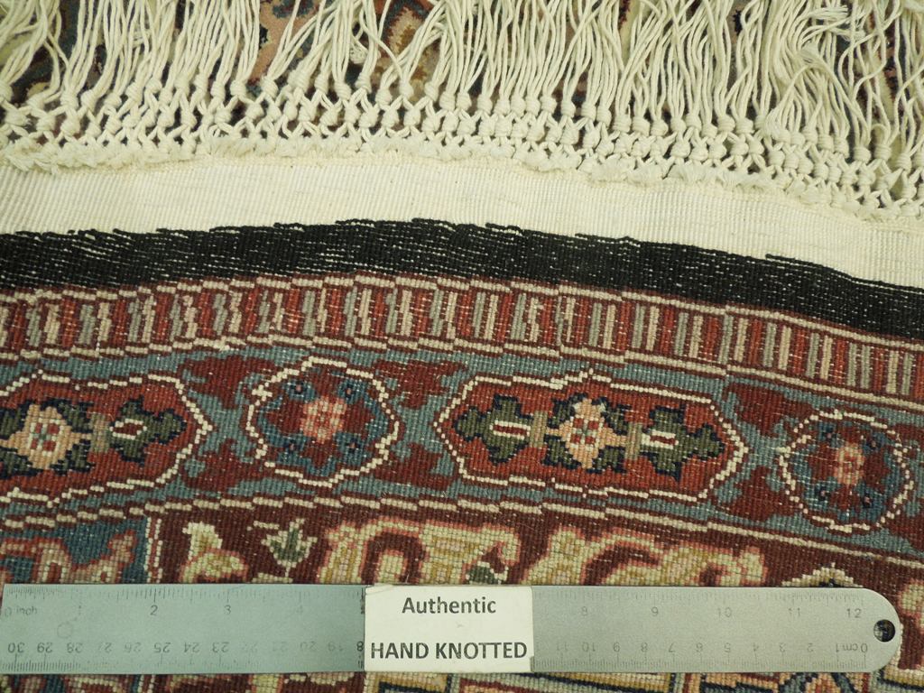 8.9 Feet ROUND Wool and Silk Fine Quality Rug MULTI COLORS  #PIX-20839