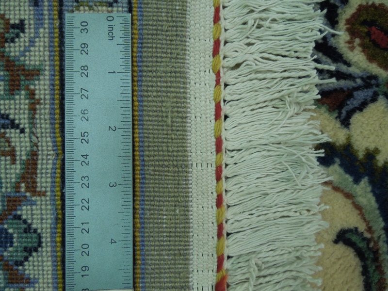 11.8 x 23.3 Signed Authentic Persian Kashan Rug Great Quality Handmade Iran #PIX-17115