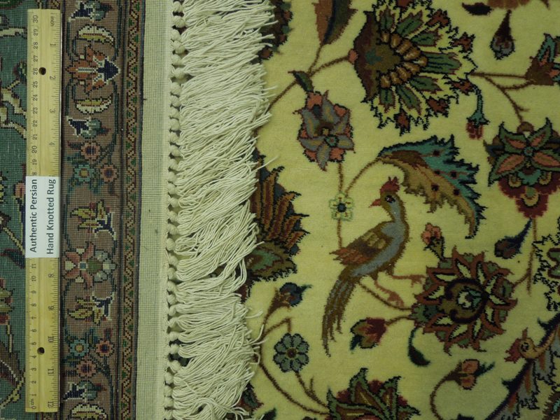 6.1 x 9.5 Iran Handmade Tabriz Rug - Genuine Persian Carpet with Animal Design #PIX-18059