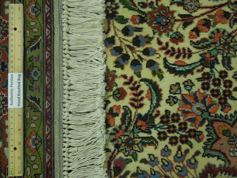 6.9 x 9.10 High Quality Persian Tabriz Rug Handmade Iran Wool and Silk #PIX-18057
