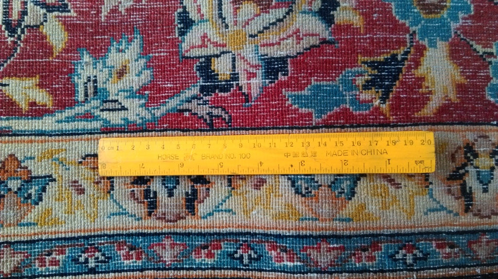 7.5 x 11 Super Fine Exotic Persian Isfahan Rug Wool and Silk 500 KPSI  #B-80737