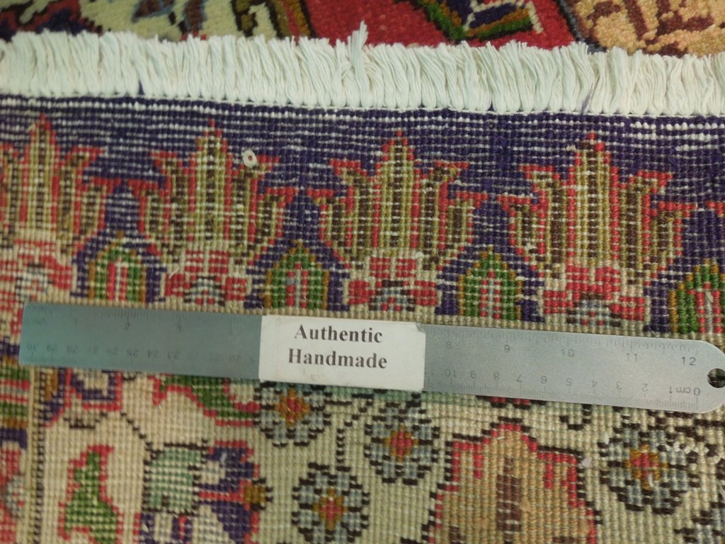 6.6 x 10 Persian Tabriz Wool Rug #B-72845