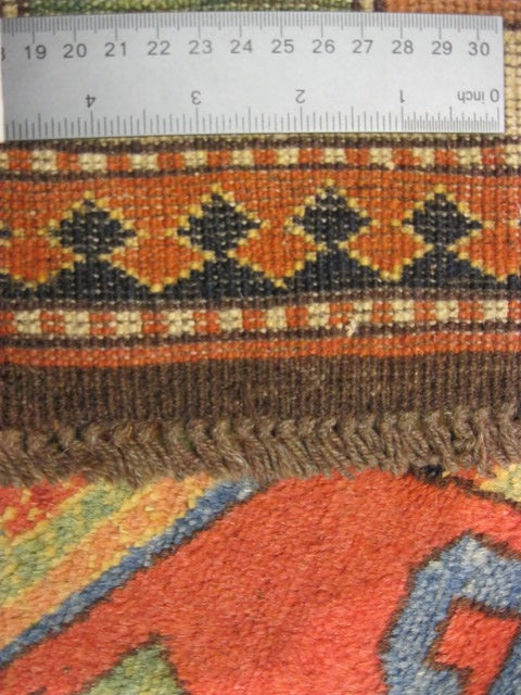 6' x 7' Chechen Kazak Rug Wool on Wool #PIX-15920