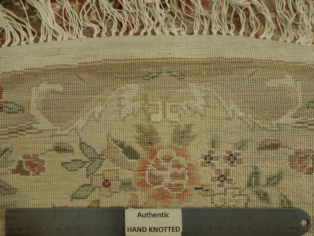 8.0 x 8.0 Feet ROUND Fine Handmade Wool and Silk Rug#PIX-20921