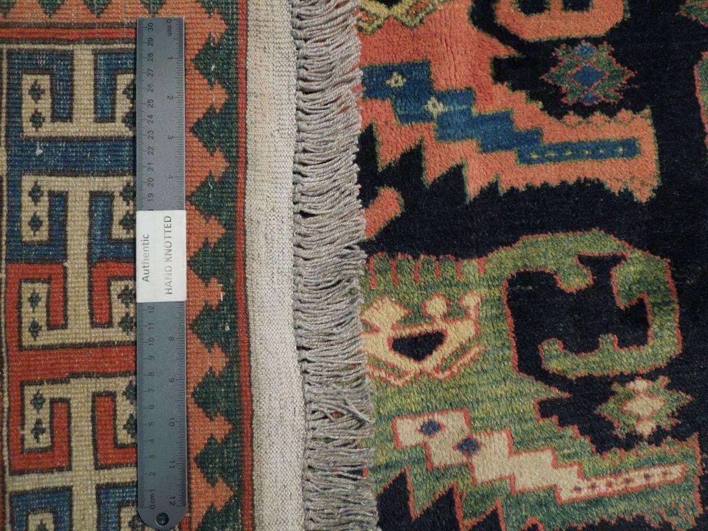 5.4 x 6.4 Kazak Rug Hand-Knotted Afghanistan #PIX-19325