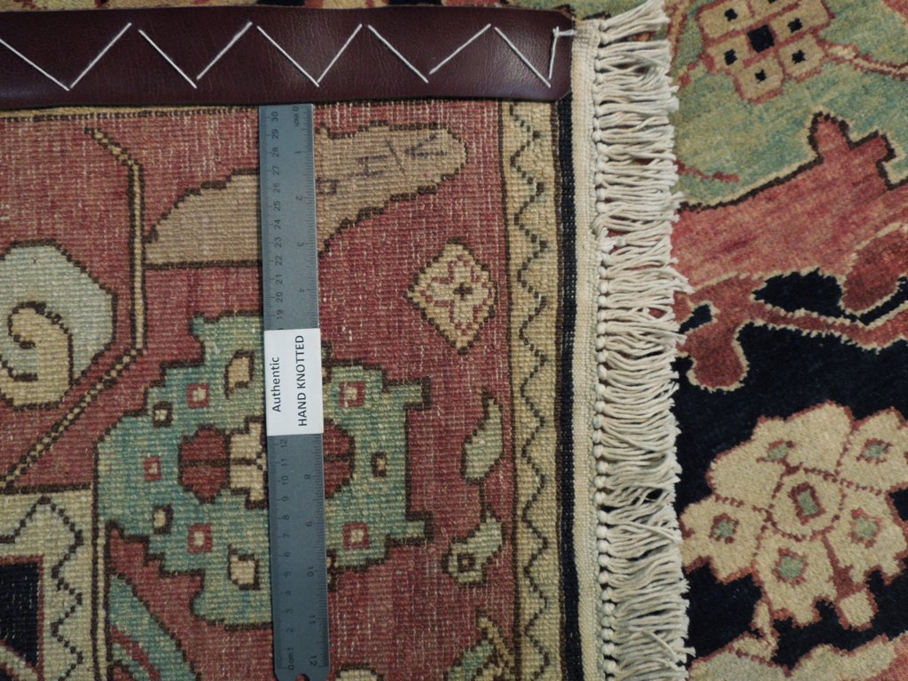 9 x 12 Great Zigler Peshawar New Rug Hand-Knotted Afghanistan Reproduction Black #PIX-18418