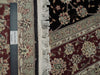 Load image into Gallery viewer, 6 x 9 High Quality Handmade Rug Wool and Silk BLACK Burgundy #PIX-18825