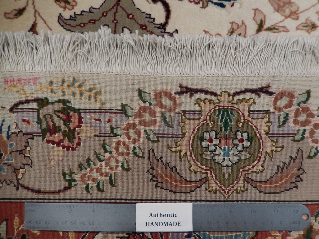 9.9 x 13.6 Wool & Silk Persian Tabriz Rug #PIX-21909