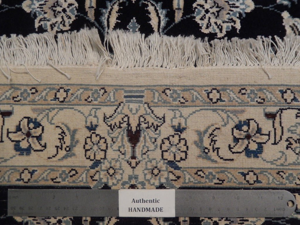 2.6 x 3.7 Persian Nain Rug Wool and Silk #PIX-23051