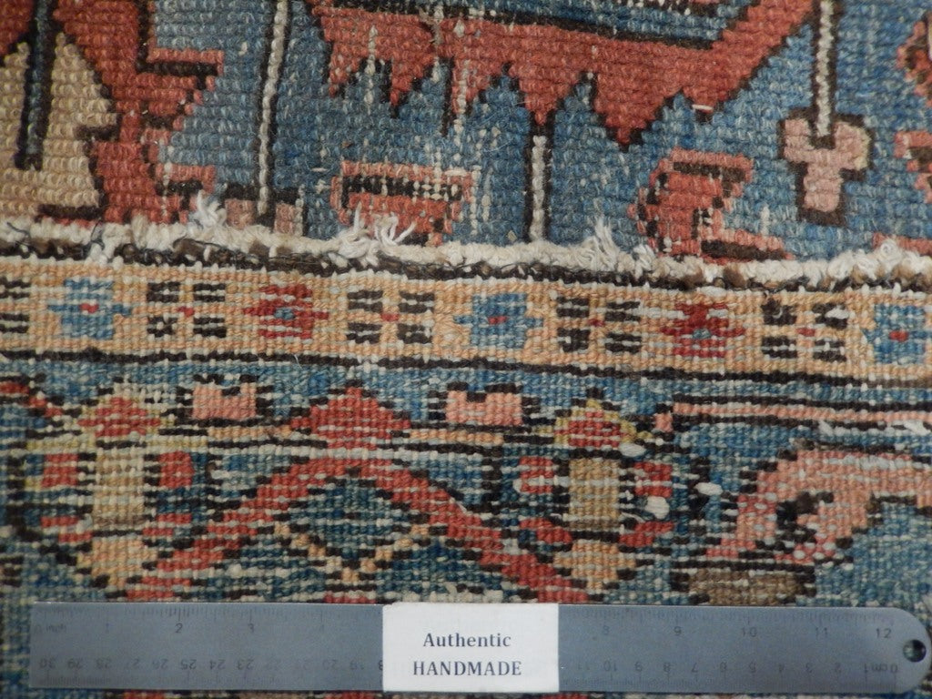 7.3 x 11.3 Authentic Old Persian Heriz Serapi Rug 1950's #PIX-23155