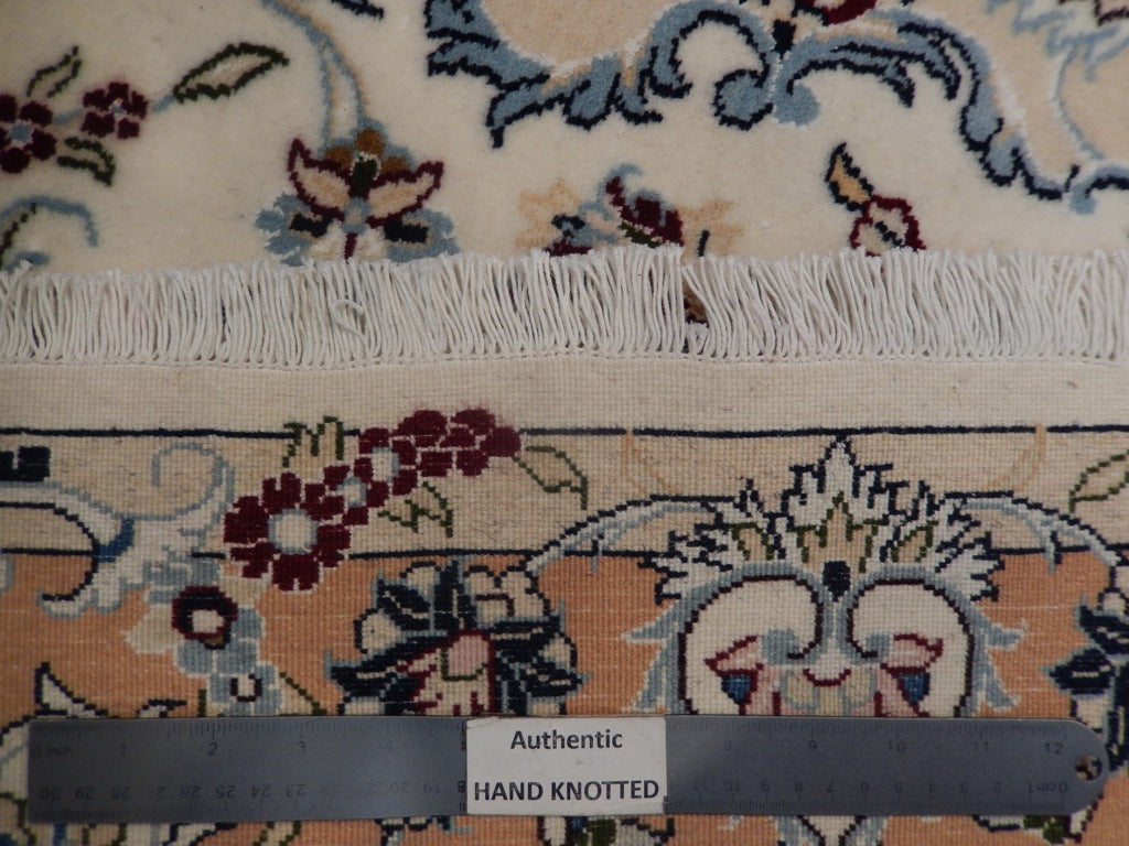 4 x 6.8 Traditional Persian Tabriz Rug Wool Silk #PIX-21757