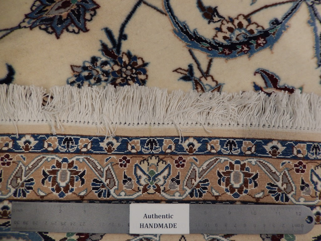 7.3 x 10 Signed Habibian Authentic High Quality Persian Nain Rug #PIX-22028