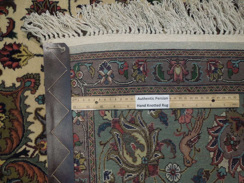 6 x 9.8 High Quality Authentic Persian Tabriz Rug Handmade Iran Wool and Silk 400 KPSI #PIX-18146