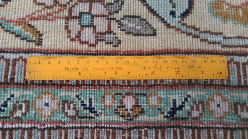 6.7 x 6.9 Persian Tabriz Tabatabai Iran #B-80606