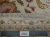 Load image into Gallery viewer, 6.7 x 10.3 High Quality Persian Tabriz Rug Ivory Lavander Wool and Silk 400 Kpsi #PIX-21984