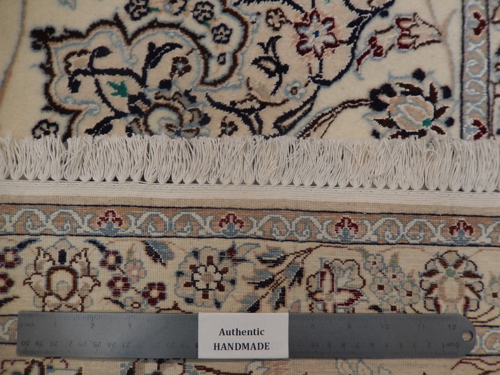 10 x 13 SIGNED Habibian Super Fine Persian 6 La Nain Rug Wool and Silk 500 KPSI Authentic IRAN #PIX-21930