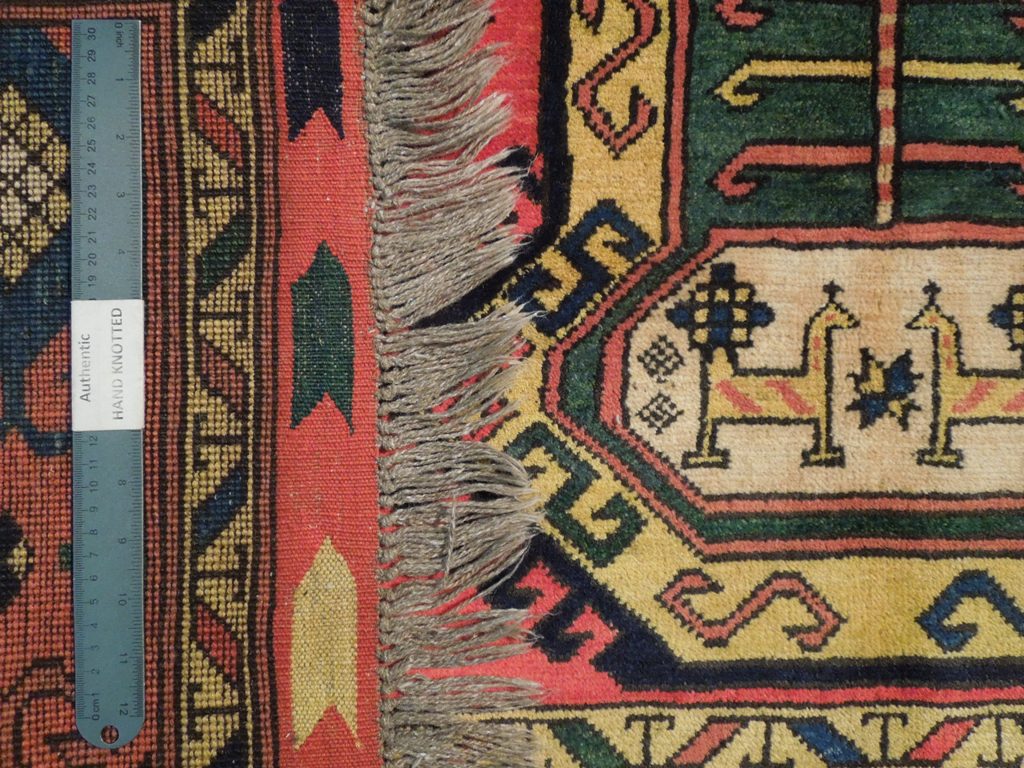 5.7 x 6.8 Hand-Knotted Afghanistan Kazak Rug #PIX-19303