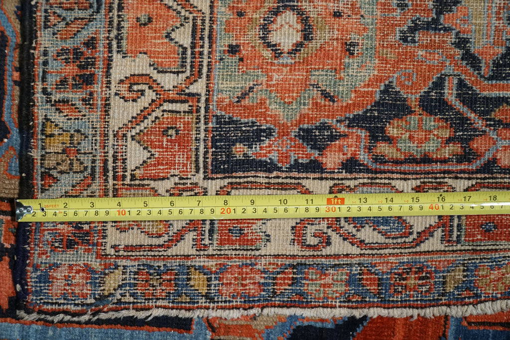 11 x 19 Authentic Antique Persian Serapi Rug 1930's #B-74899