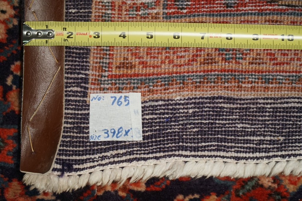 10 x 13 Semi-Antique Persian Herati Sarouk Mahal Rug Blue #B-74768