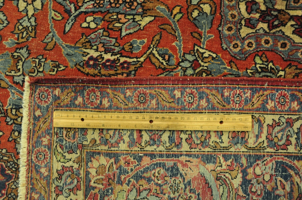 6.11 x 9.10 Genuine Antique Persian Kashan Rug 1940's #PIX-28765