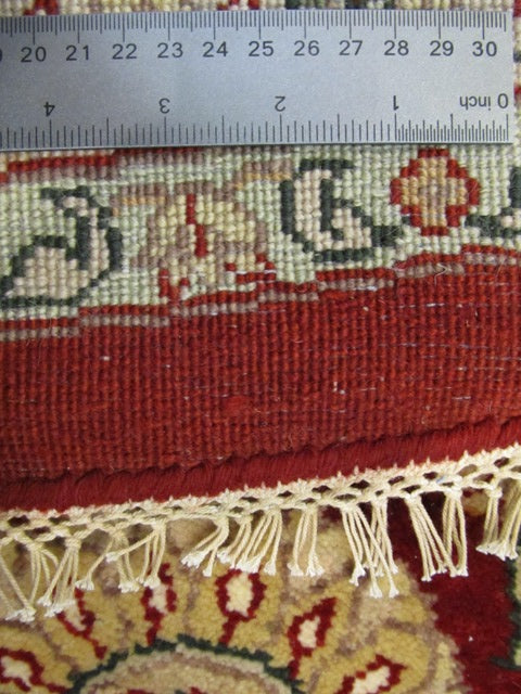 8 x 8 ROUND High Quality Wol and Silk handmade Rug  #PIX-15657