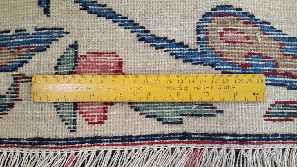 6.11 x 12.6 Semi-Antique Persian Esfahan Wool Rug - ESTATE CARPET #B-80715