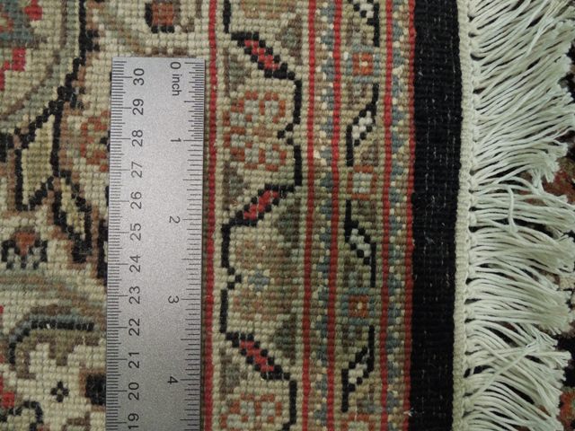5.5 x 7.10 New Tabriz Mahi Rug Wool and Silk Handmade India #PIX-15781