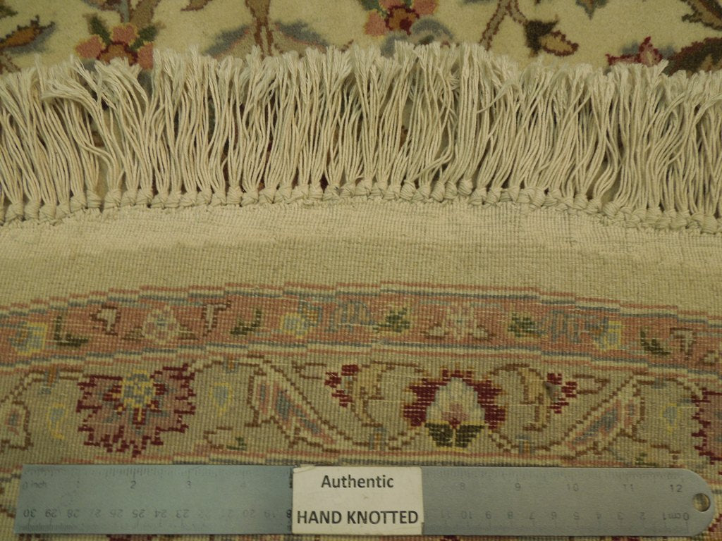 8 x 8 ROUND  High Quality Wool and Silk Rug #PIX-20880