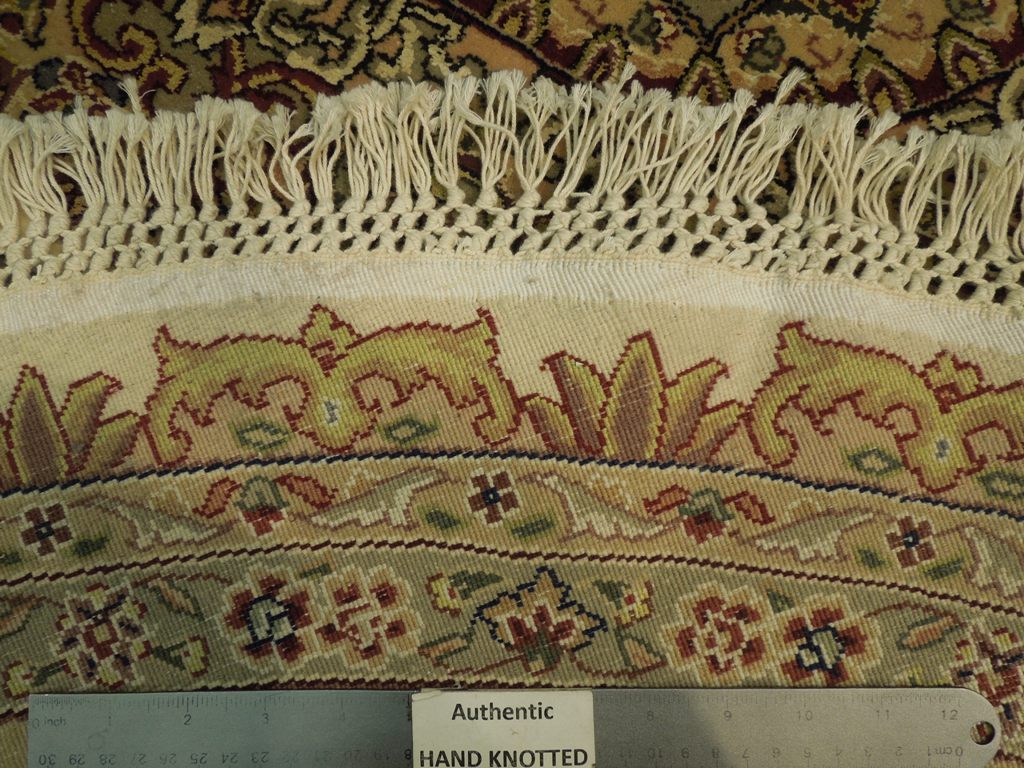 8 x 8 Quality Wool and Silk handmade Rug  #PIX-20858