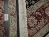 Load image into Gallery viewer, 6 x 8.10 High Quality Wool and Silk New Handmade Rug BLACK #PIX-18826