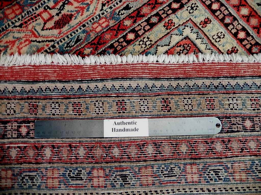 6.11 x 10.8 Persian Mir Saraband Herati Sarouk Rug #B-72070