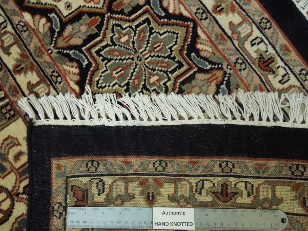 8 x 10.4 Fine Handmade Kashmir Rug Exotic Dom Esfahan Pattern #PIX-19925