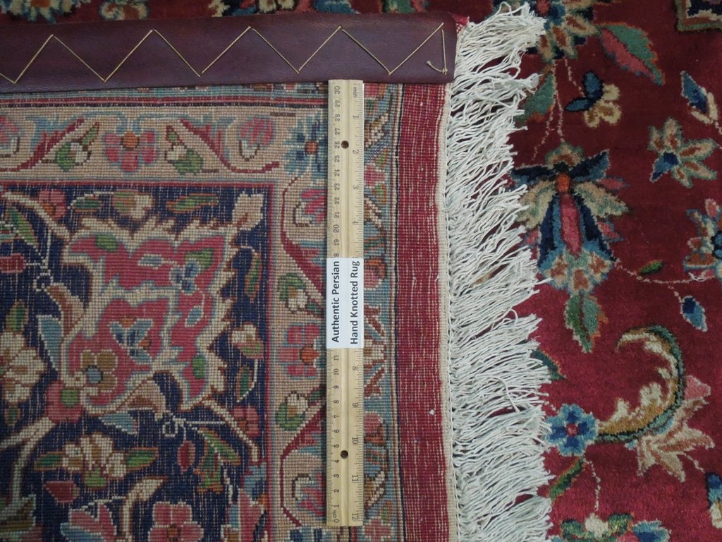 8.5 x 11.9 SIGNED Persian Yazd Kerman Rug #PIX-18175