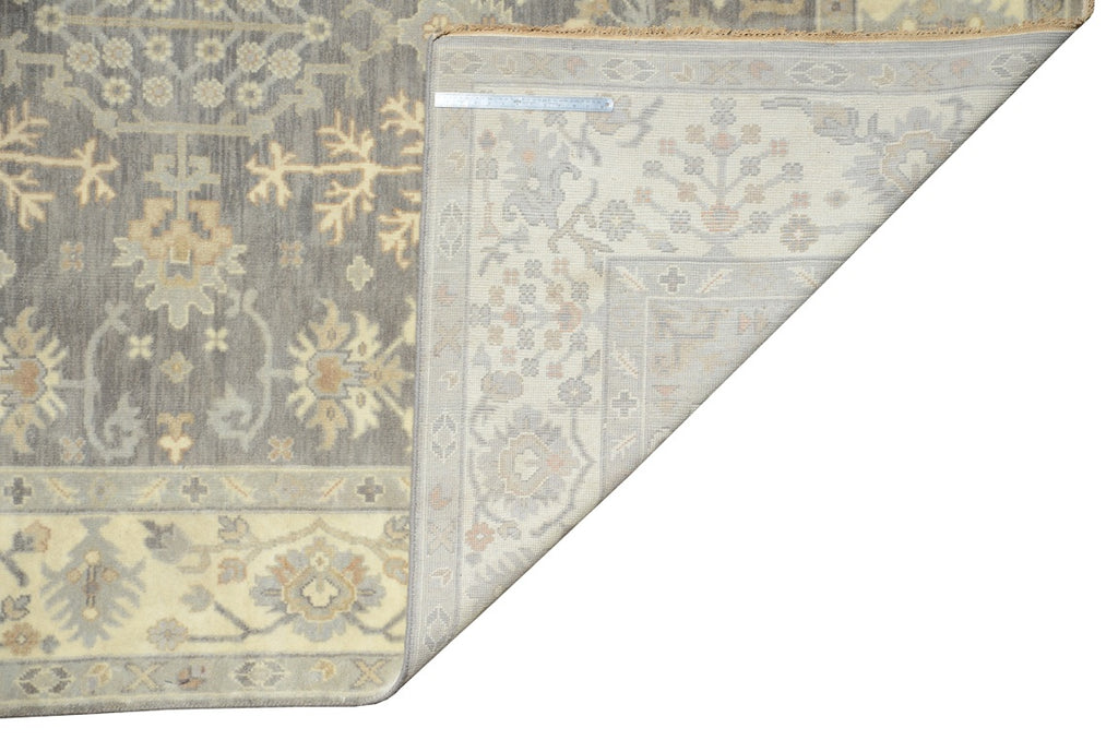 8.2 x 15.9 Rare Size Handmade Wool Rug Neutral Gray #B-78820