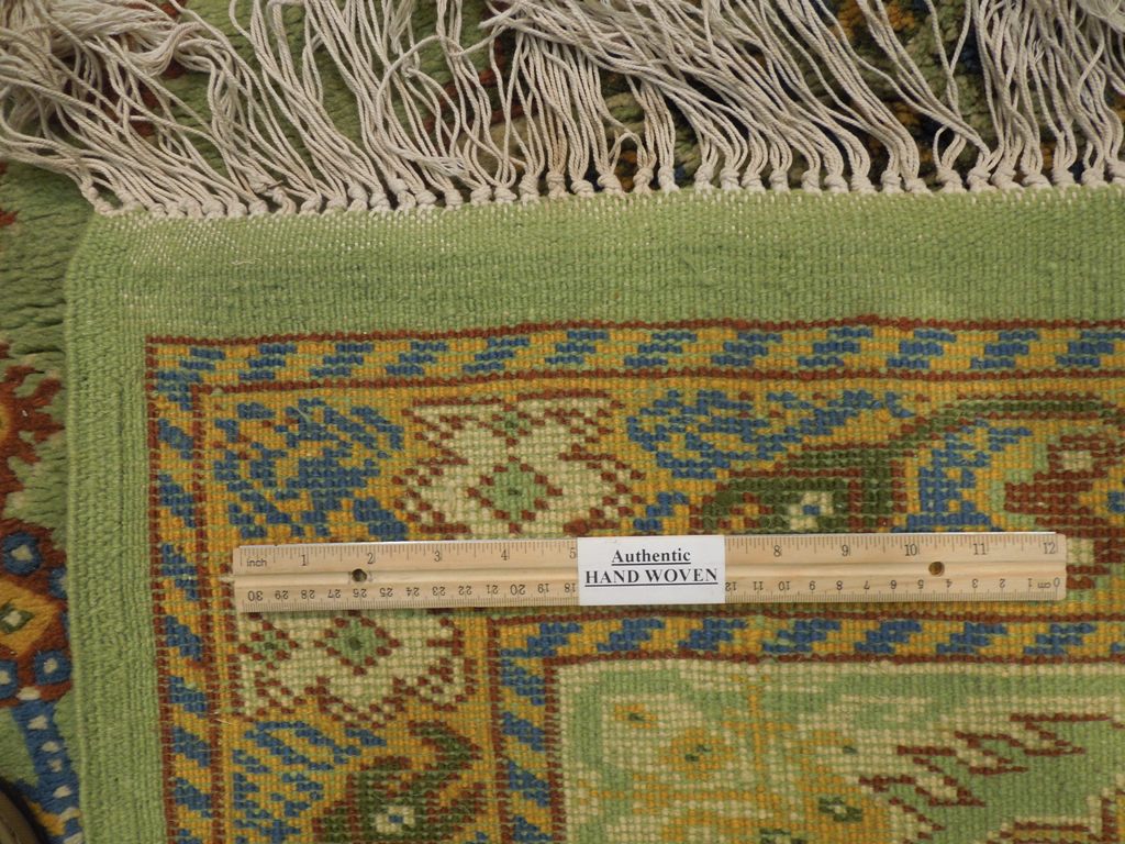 8.10 x 11 GREEN Turkish Oushak Rug #PIX-23684